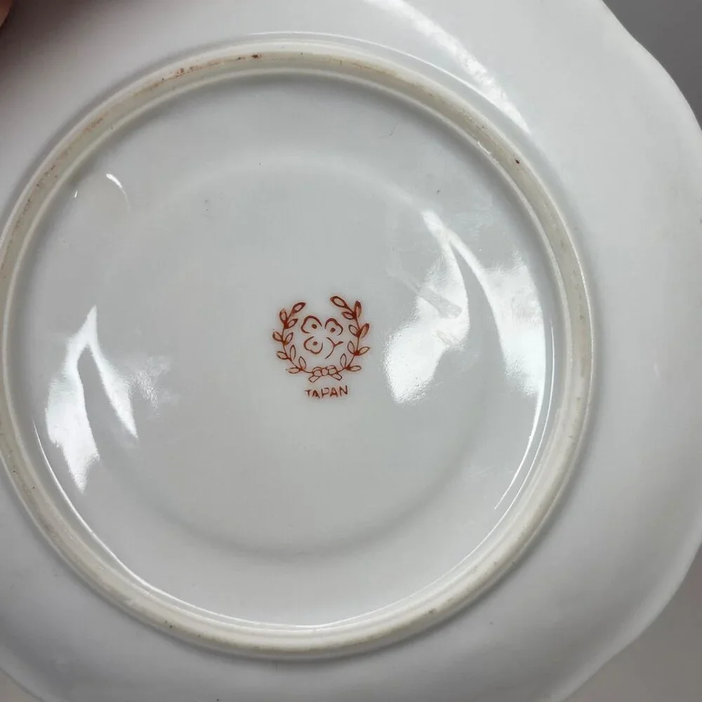 Vintage Imperial Austria Porcelain Tea Cup Japan Saucer Purple‎ Floral Gold